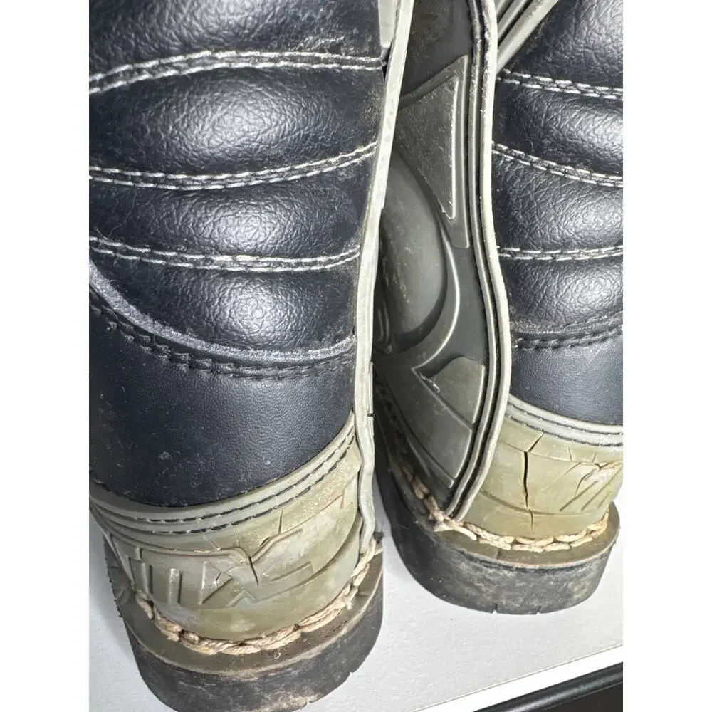 1990s Thor Quadrant Motocross Boots Black MX ATV Riding Kids 3